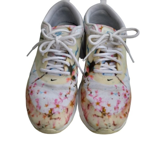 Nike Air Max Thea Cherry Blossoms Floral White Sneakers Women's 8.5 - 599408-102 - Picture 5 of 14